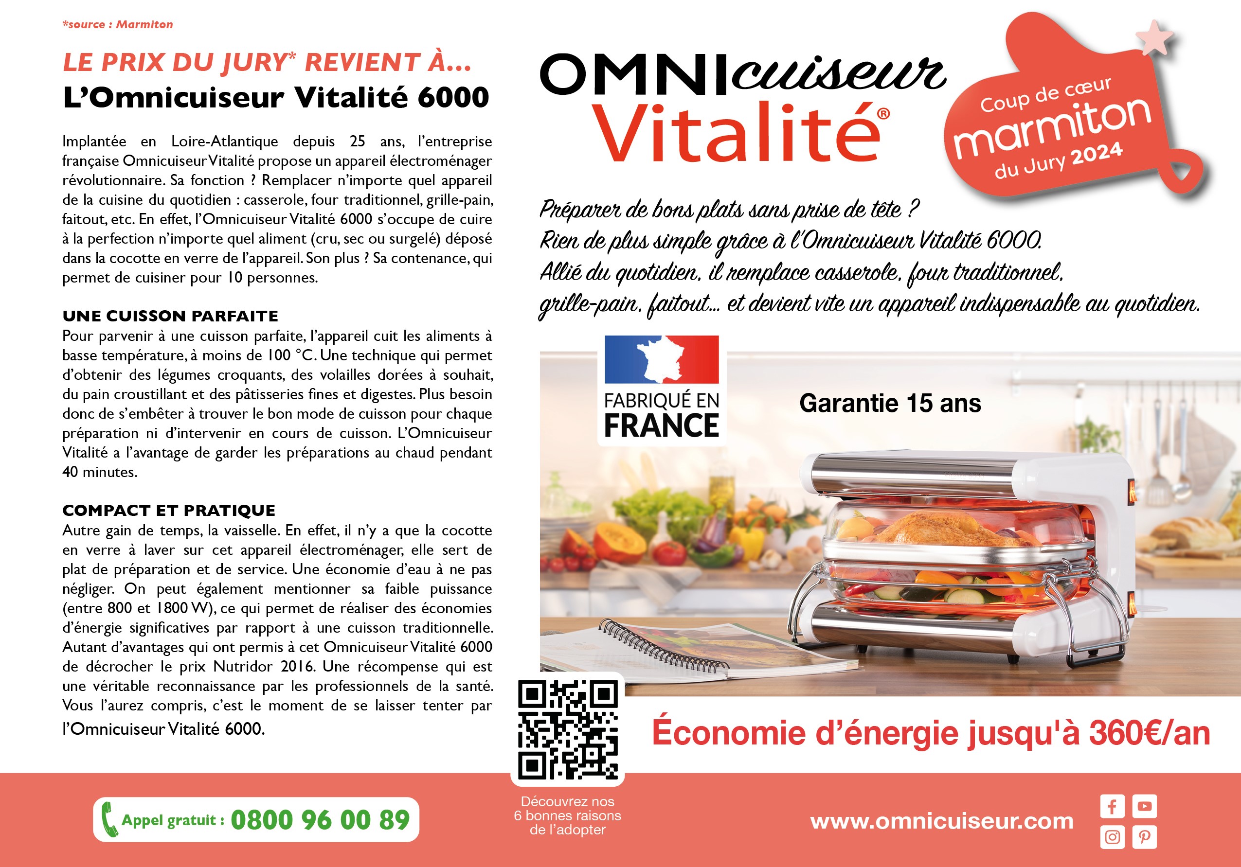 L'omnicuiseur vitalité - machine